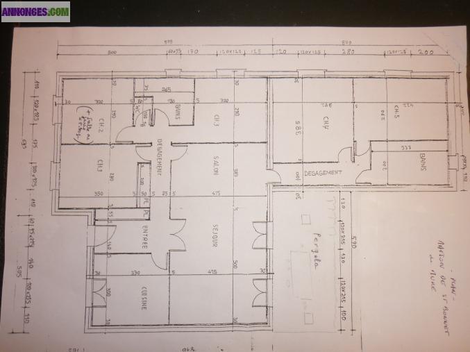 ST BONNET de MURE /Villa 5ch/2sdb/ (15km EST LYON)Villa 135m2/5chbres/terrain700m2