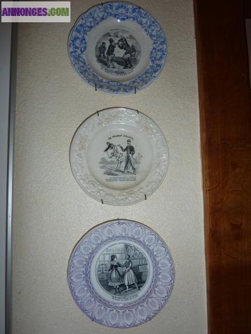 Assiettes à dessert ou décoratives