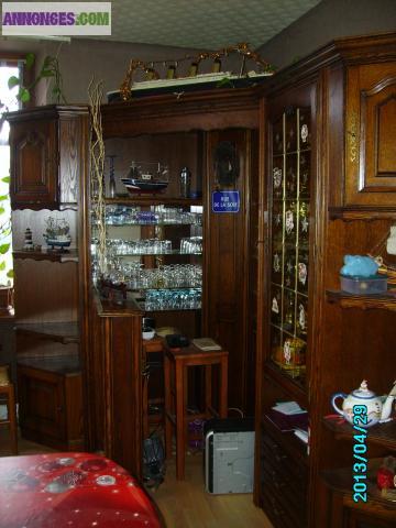 Bar d'angle en chene