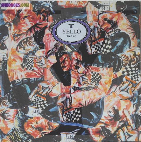 DISQUE VINYLE 45T MAXI - YELLO - TIED UP