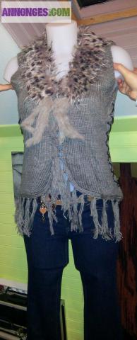 Gilets Sans Manches et/ou Jeans Bleu NEUFS