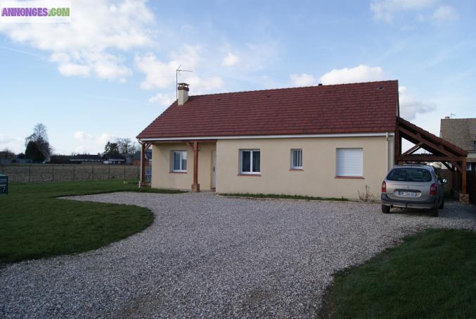 Maison plain pied entre Evreux et Le Neubourg