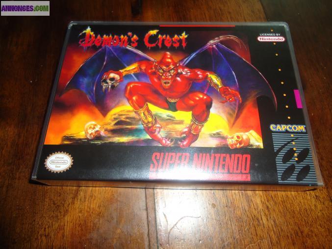 Super nintendo demon s crest