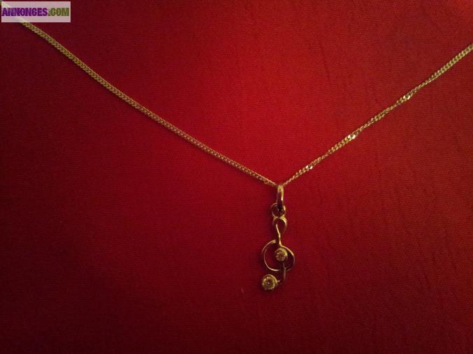 Collier melodie argent