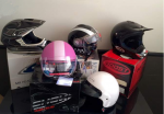 Lot de casques de motos - Miniature