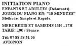 Initiation piano - Miniature
