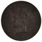 Numismatie iiième république, 10 centimes cérès - Miniature