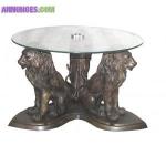 Table basse de salon en bronze - Miniature