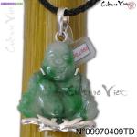 Pendentif bouddha en jade avec certificat pièce unique - Miniature