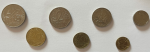 Lot de pièces et billets francs français - Miniature