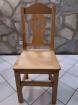 Chaise en bois d'épicéa - Miniature