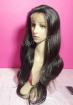 Front lace perruque trasparent lace wig with human hair - Miniature