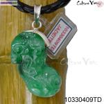 Pendentif asiatique en jade certificat 10330409td - Miniature