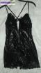Robe sexy noire taille 38 - Miniature