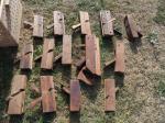 Lot de 14 rabots ancien avec coffre en bois  - Miniature