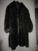 Manteau fausse fourrure noir t46 - Miniature